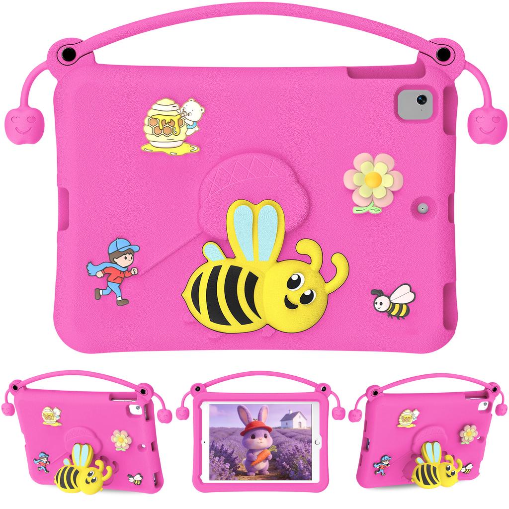 EVA Case For iPad 9.7-inch (2018) / (2017) / Pro 9.7 inch (2016) / Air 2 / Air (2013) Bee Style Kickstand Tablet Cover with Carry Handle