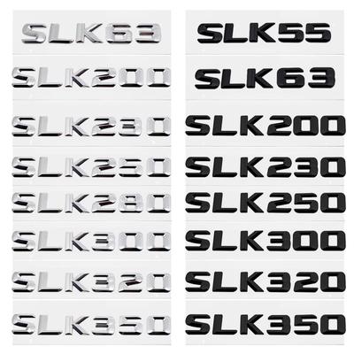 Car Tail Letter Stickers Rear Trunk Badge Emblem for SLK55 SLK63 SLK200 SLK230 SLK250 SLK280 SLK300 SLK320 SLK350