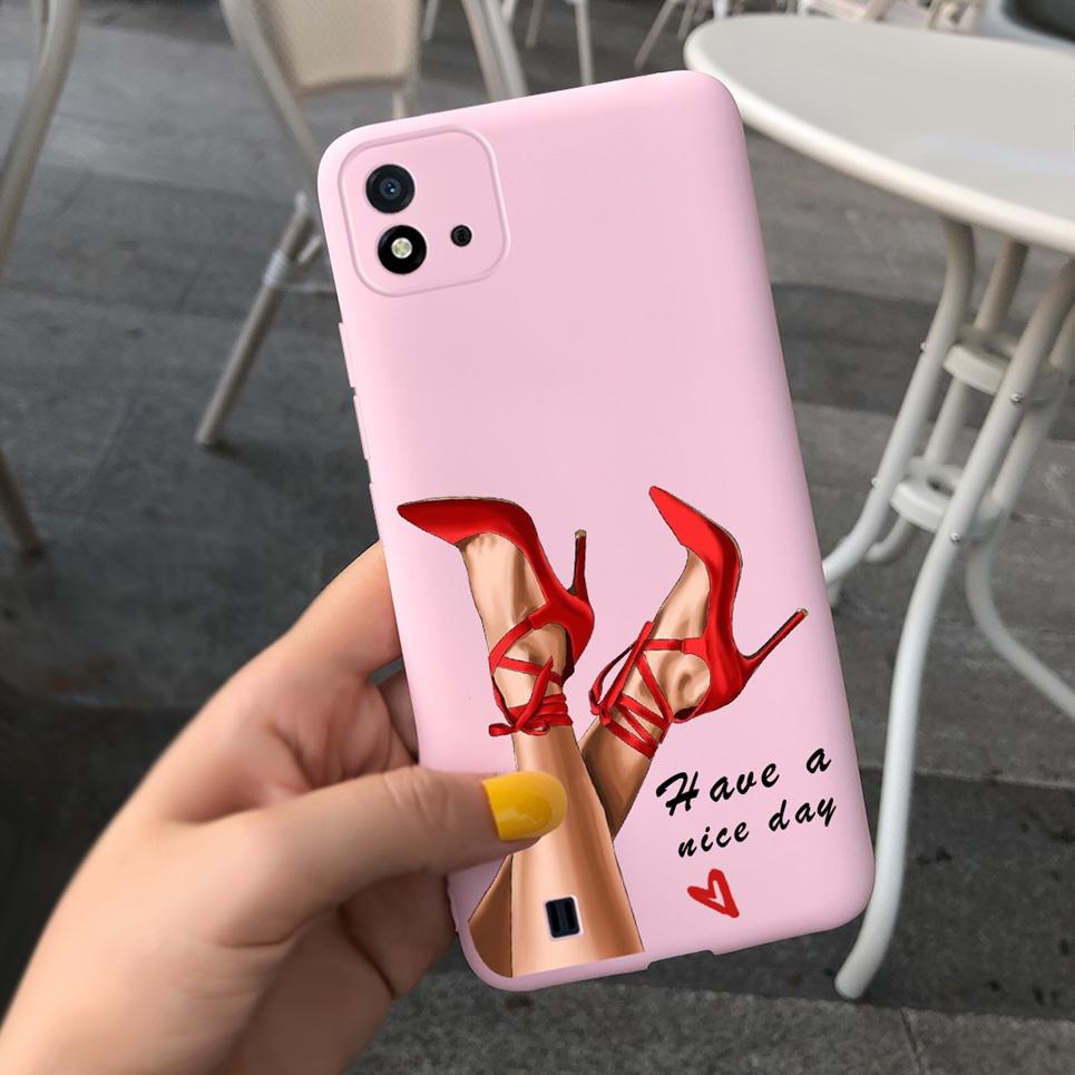 Candy Phone Case For Realme C11 2021 Case 6.52" Cartoon Child Girl Back Cover Shell For Oppo Realme C11 C 11 RMX3231 Silicone