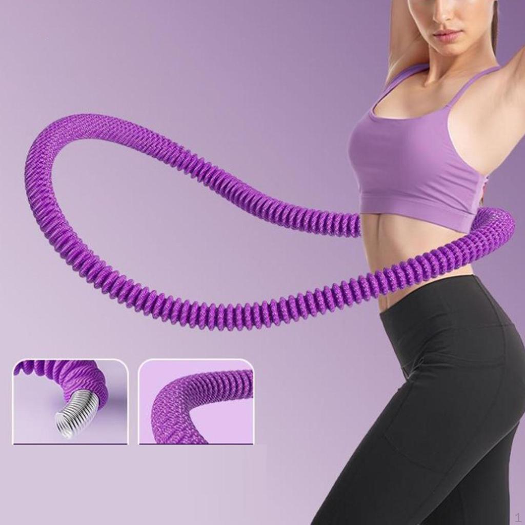 Weighted Fitness Hoop Abdomen Circles Foldable Outdoor Training Indoor Workout Gear Exercise