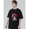 Black T Shirt With Horse Head And 2026 Year Of The Horse Print For Casual Wear
