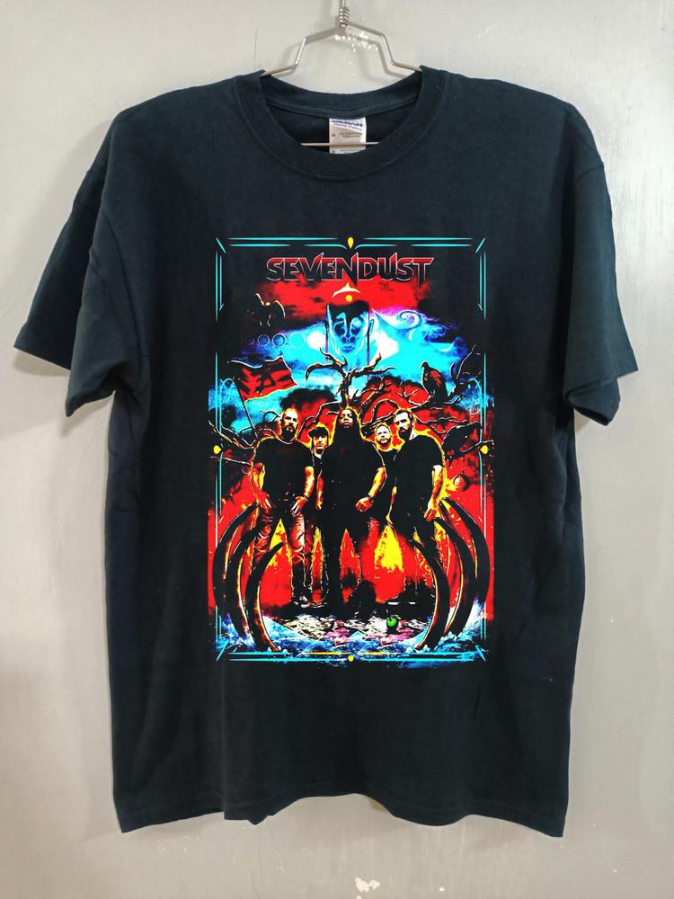VTG Sevendust Band On Tour Black S to 5XL Concert Shirt ZL660 S