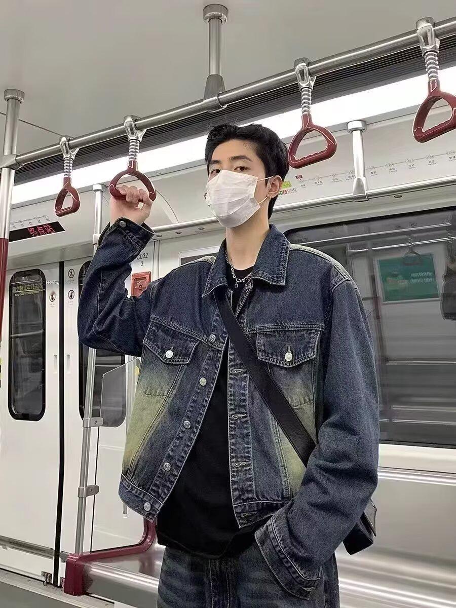 Men s Trendy Retro Jacket: Hong Kong Style, Japanese Harajuku & Korean-Inspired 2XL
