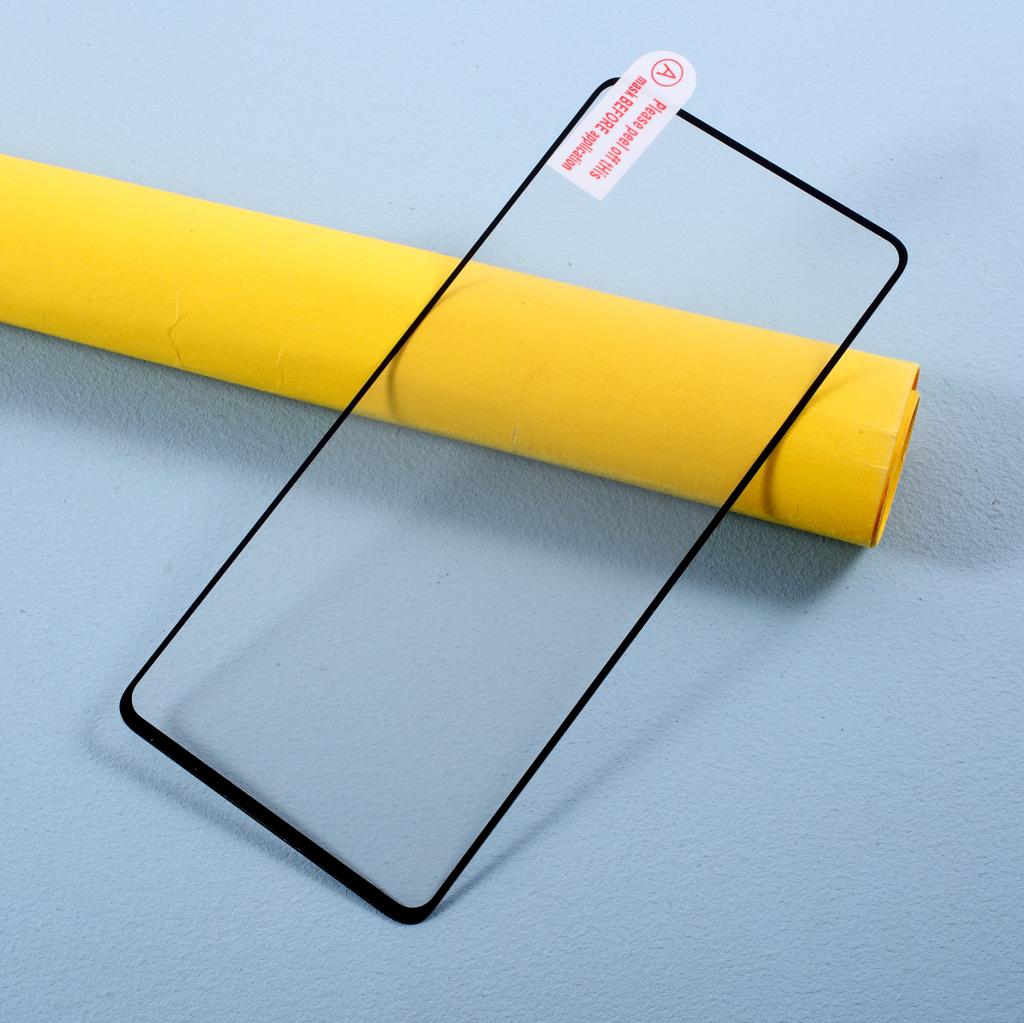 Vollständige Abdeckung Siebdruck gehärtetes Glas Bildschirmschutzfolie [Vollflächig klebend] für OnePlus 9 (EU/US-Version)