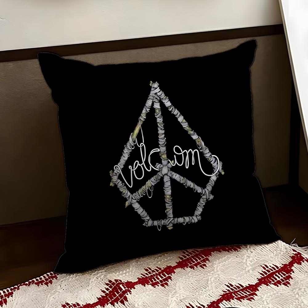 Band Cool VVolcom Cushion Cover Reversible Soft Durable Pillow Cover Home Car MultiScene Use for Daily Comfort
