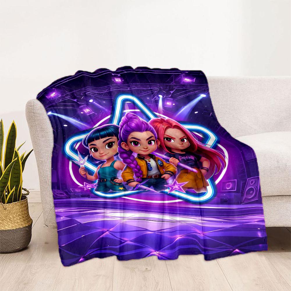 Fantasy Sword Dance Party Blanket Soft & Cozy Suitable for Seaside Bedding Office Chair for All Seasons Playful Design