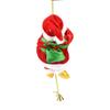 1Pc Party Gifts Electric Animated Climbing Santa Claus Christmas Ornament with Beads Chain and Musical Moving Figure