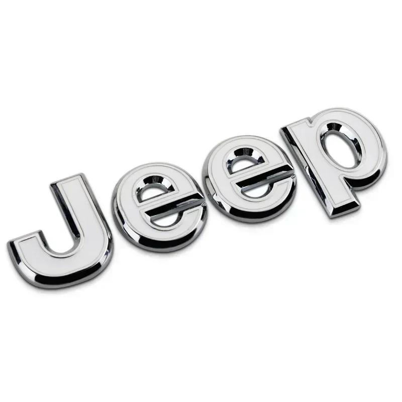 Cup Holders Car Front Hood Emblem for JEEP Grand Cherokee Wrangler Renegade Patriot Liberty Compass Rear Trunk Side Badge Sticke