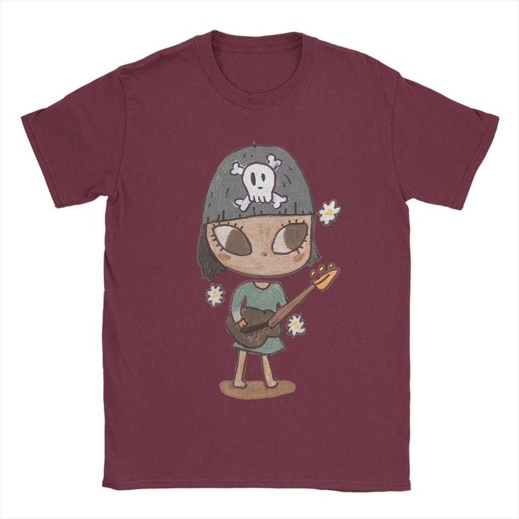 Unisexs TShirts Guitar GirlYoshitomo Nara Novelty Pure Cotton Tee Shirt Short Sleeve T Shirt Round Collar Clothing Gift Idea