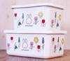 Fuji Enamelware Miffy Bloom Deep Square Small Size Container, MF26-DS