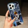 Yugioh Seto Kaiba Phone Case for iPhone 17 16 15 14 13 12 11 Air Pro Max Plus Jelly Double layer Light Blue Cover