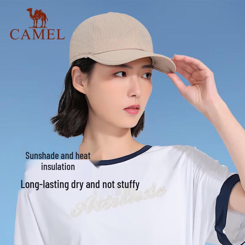 CAMEL Soft Top Breathable Sun Protection Baseball Cap