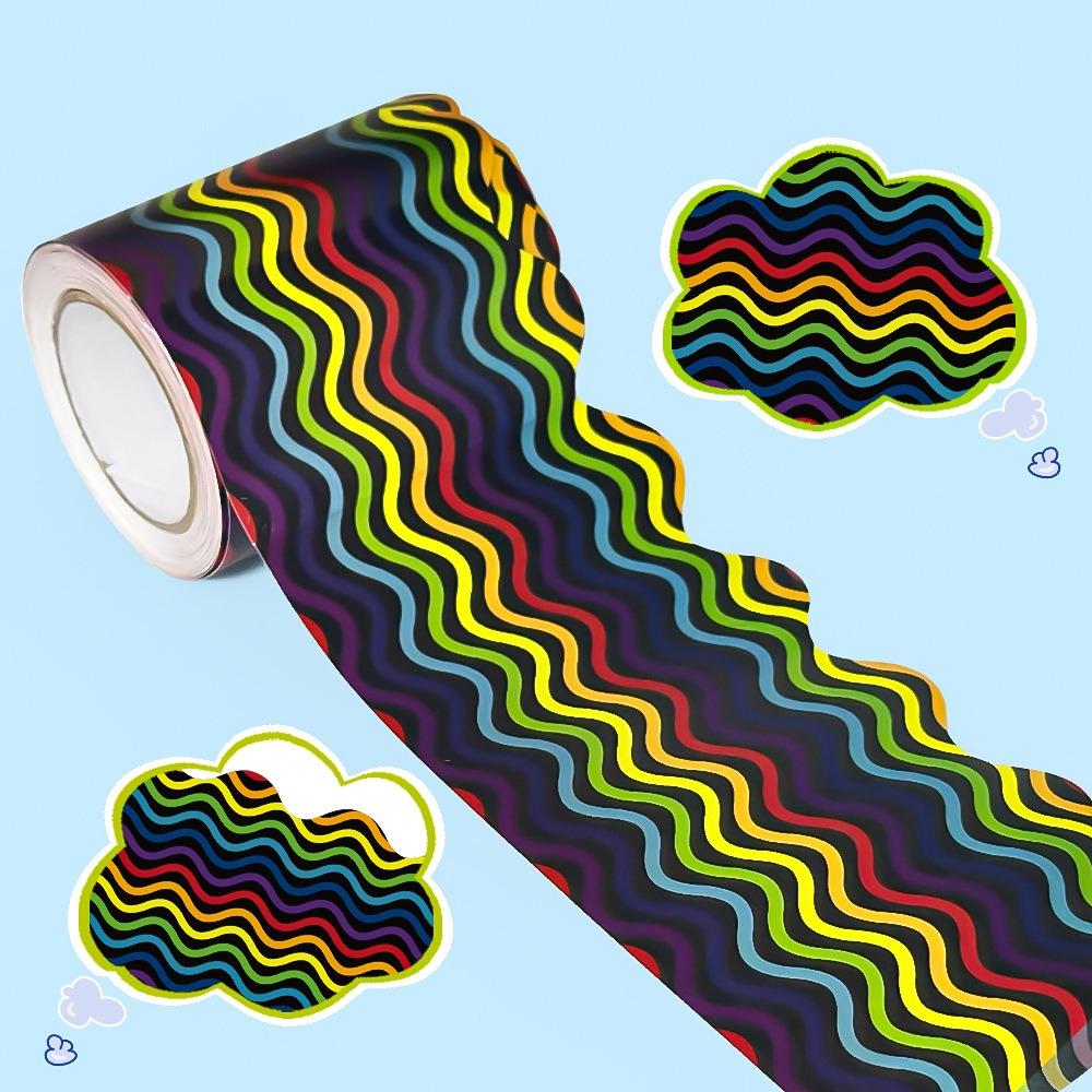 No Adhesive Border Paper Paper Stickers Creative Decorative Stickers