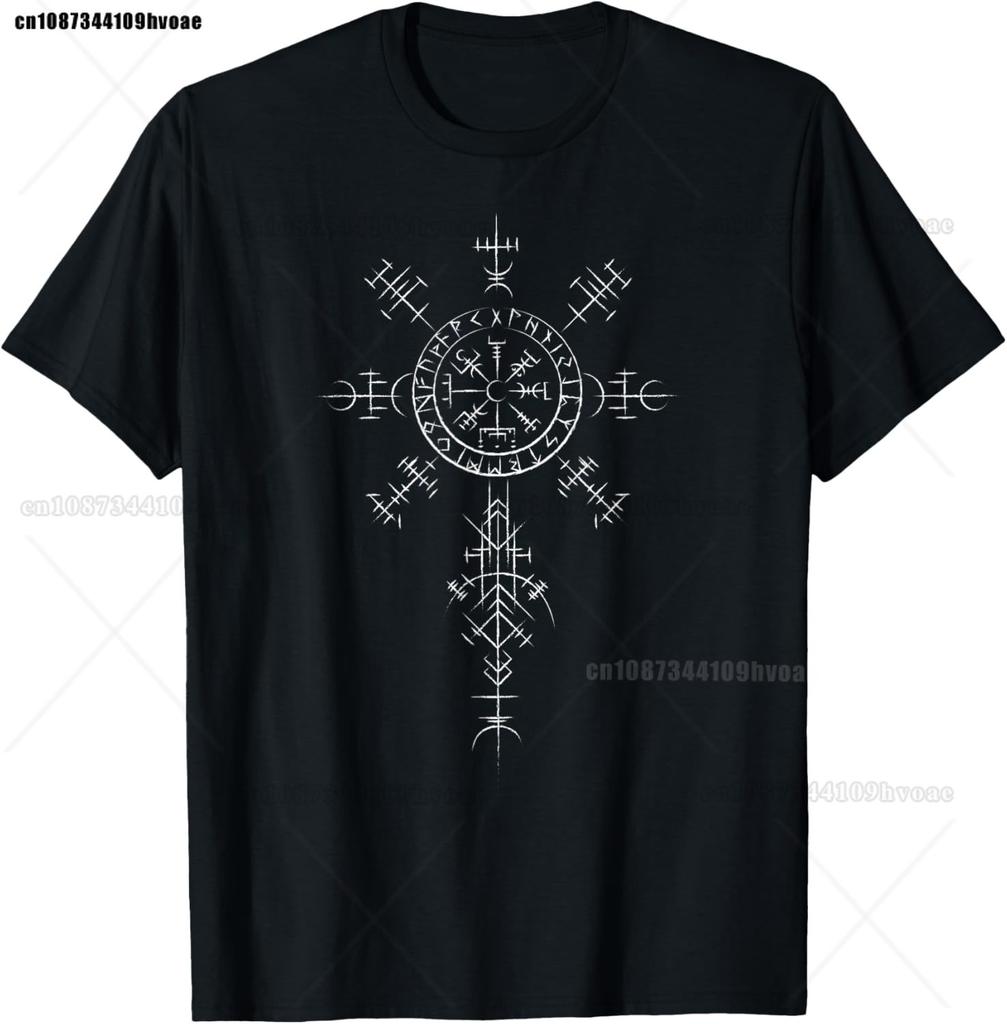 Viking Blood Runs Through My Veins Viking Ship TShirt Nordic Style Mens Oversized Short Sleeve Tops Tees Designer Clothing