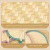 Durable Old-Fashioned Hand-Woven Bamboo Fan for Children and Babies, Portable Winter Vintage Banana Leaf Fan