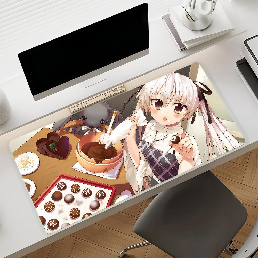 Anime SSora KKasuganoS Mouse Pad Nonslip Rubber Gamer Balance Computer Mat Decoracion Deskmat Laptop Office Large