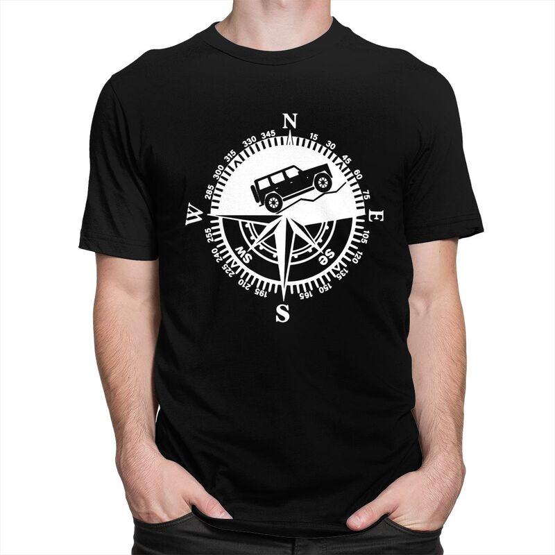 Custom Classic Adventure Offroad Mountain Compass T Shirts Men ShortSleeve Tshirts Streetwear Tee Slim Fit Tshirt Merch