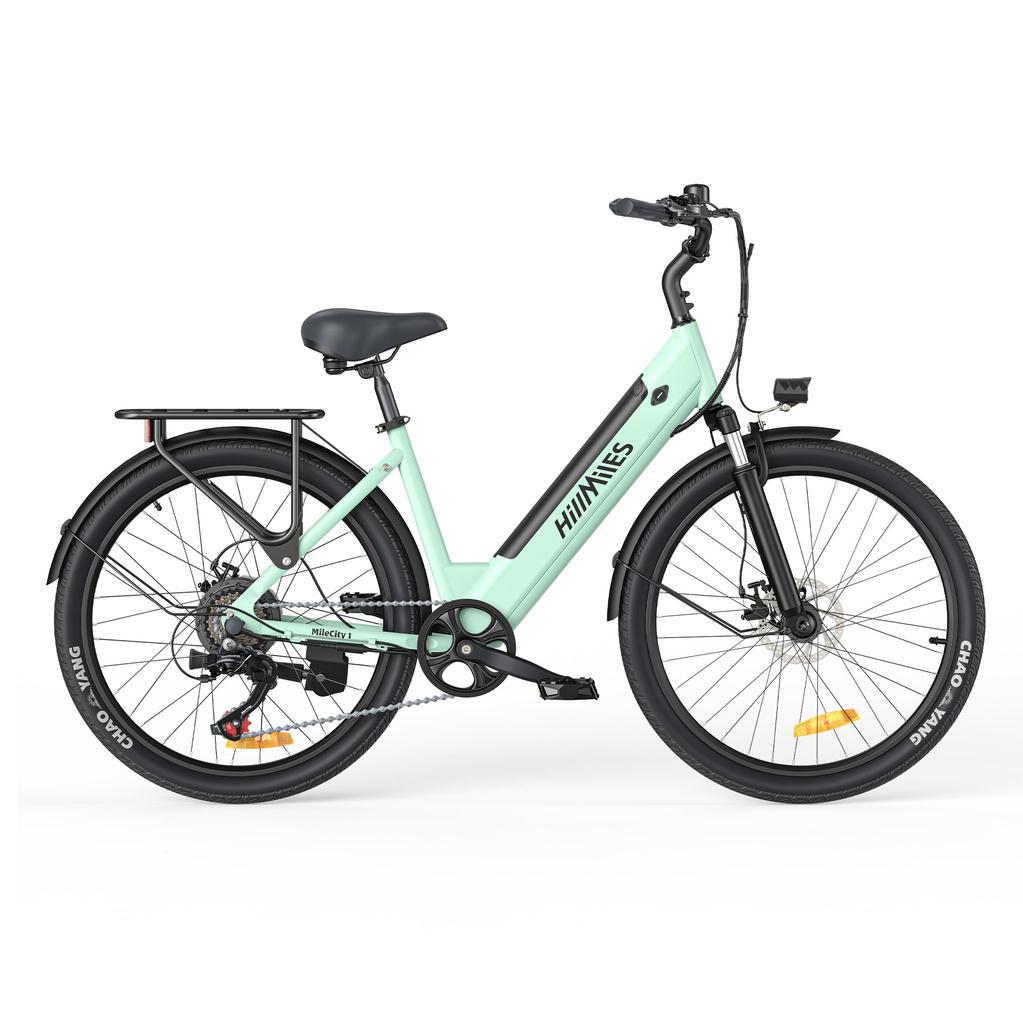 HillMiles MileCity 1 Electric Bike, 26" Women’s City Commuter, 36V 13Ah Removable Battery, 250W Motor, Shimano 7-Speed, Up To 100KM Range
