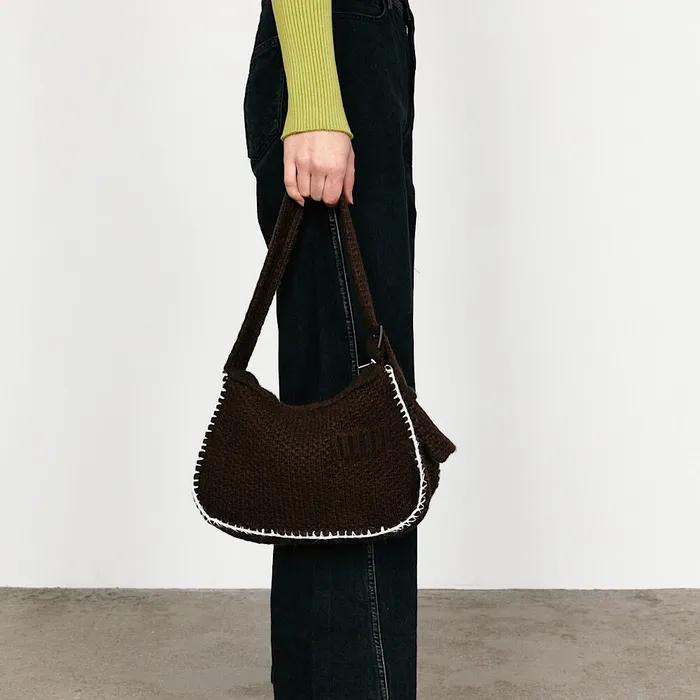 KNITTING BAG(BROWN)