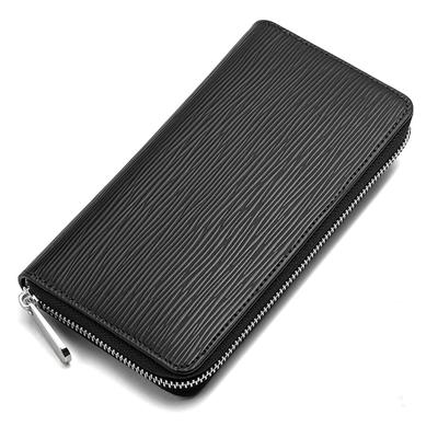 Tatibana Long Large Genuine Separate Coin Made by Top Wallet Stylish Cowhide Leather Black Men's Wallet, Capacity, Leather, Anti-Skimming, Purse,