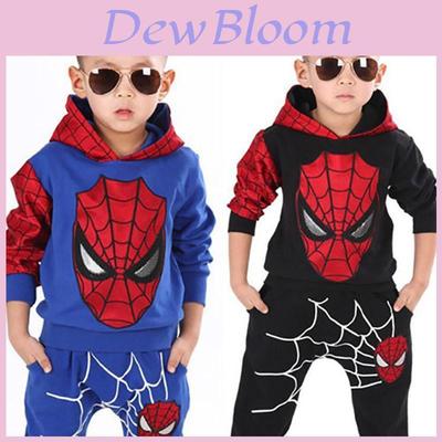 Marvelous Comfort With 2pcs Kids Boy Long Sleeve Spiderman Hoodie Trousers Tracksuit Set