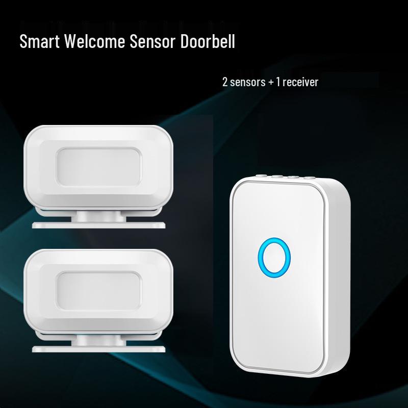 Rechargeable Infrared Doorbell with Voice Welcome Sensor