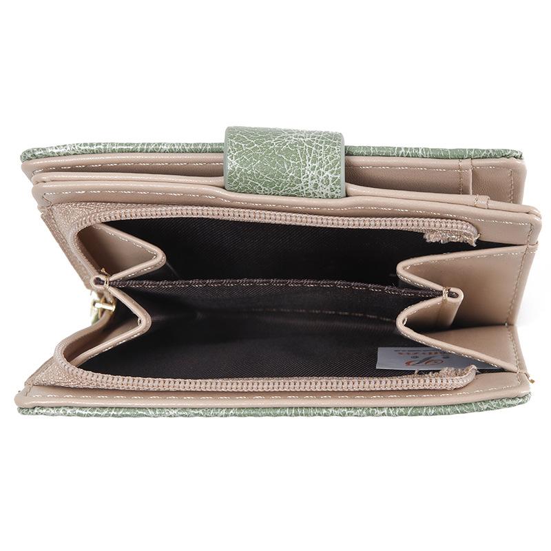 Damen Kurze Geldbörse Retro Einfache Schnalle Große Kapazität Nische Täglicher Gebrauch Handheld Vorhaut-Clip