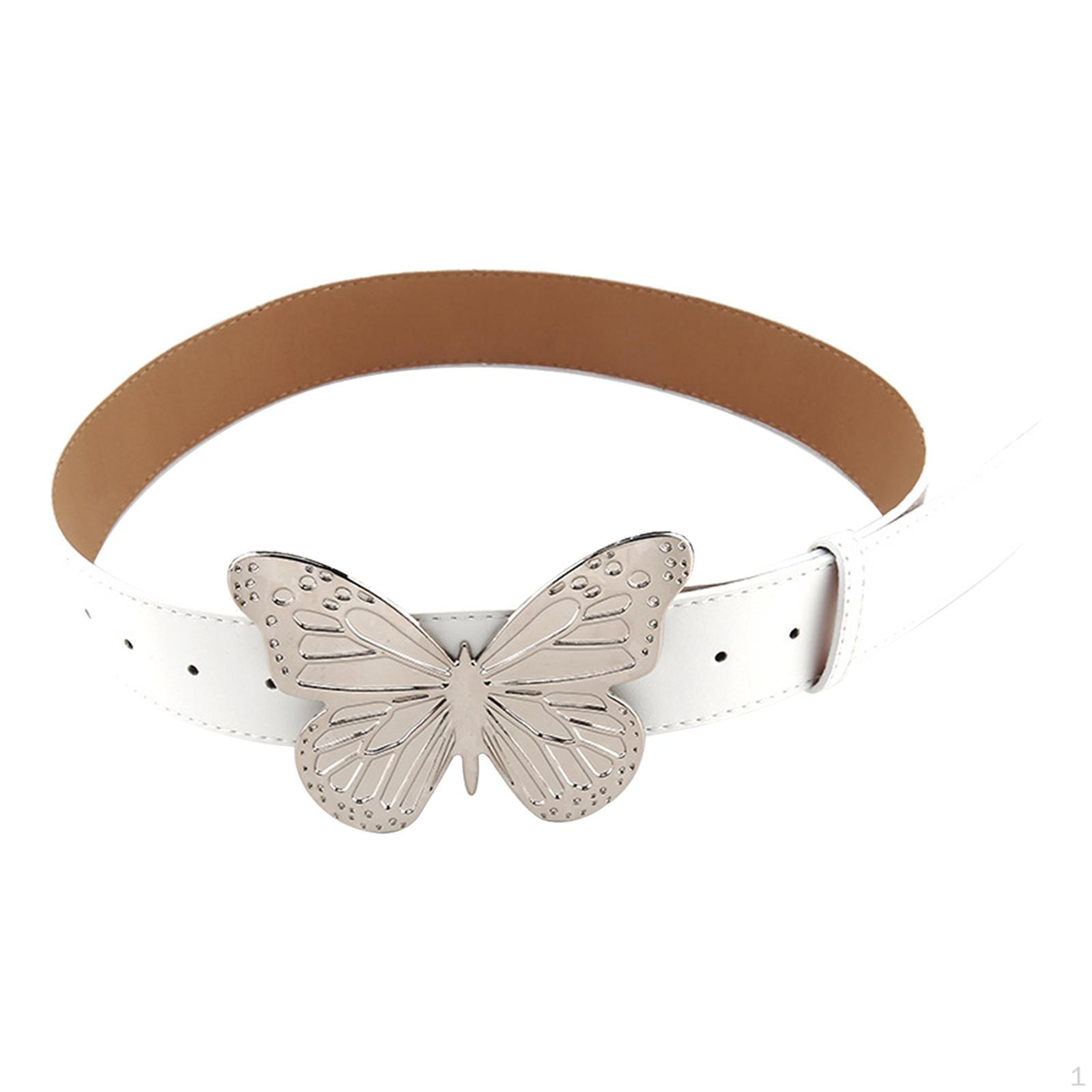 PU Leather Belts for Women Dress Belt Wide Waist белый