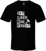 Eat Sleep Mine Repeat Shirt Black White Tshirt Men'S Black
