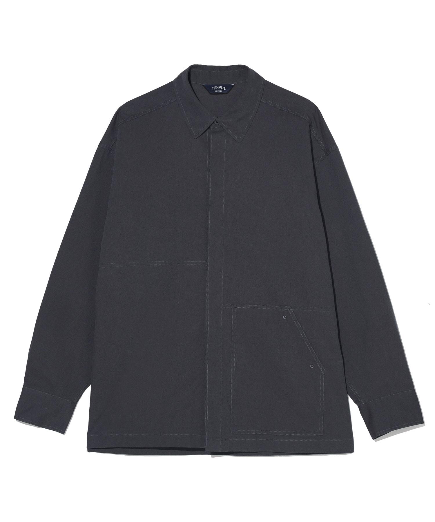 Tempus Studio Easy Oversize Shirts [Charcoal] L