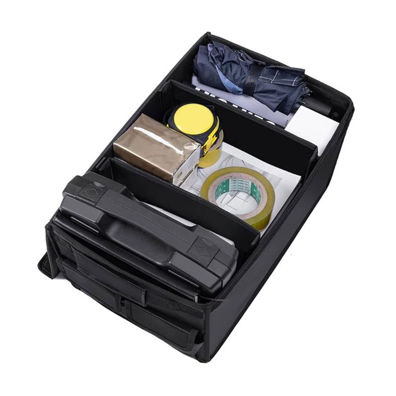 Foldable Car SUV Cargo Organizer Multi Compartment Car Trunk Storage Box Trunk Container Automotive Interior Accessories