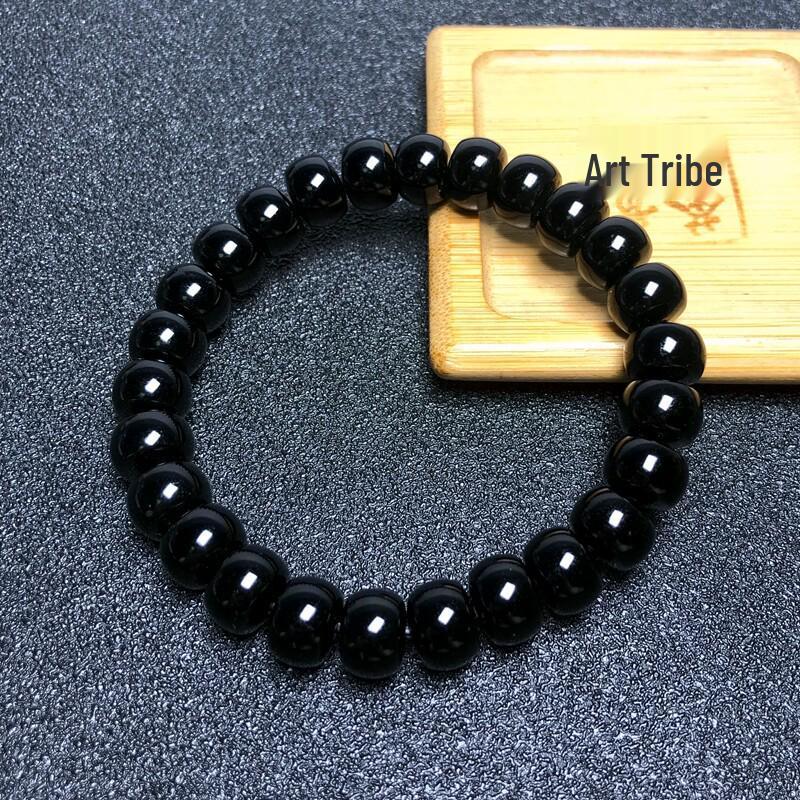 Black Agate Spacer Beads for DIY Handcrafted Accessories