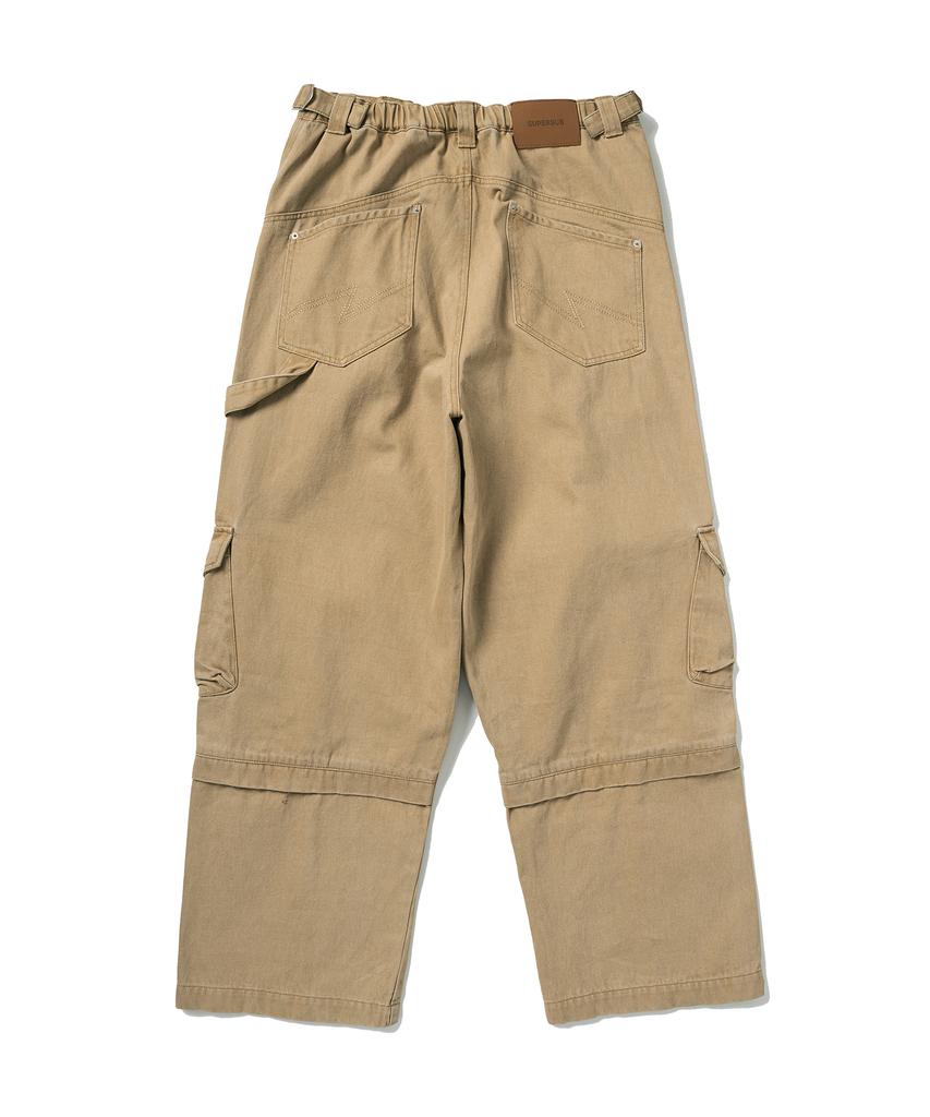SUPERSUB Drop Balance Structure Cargo Pants - Beige
