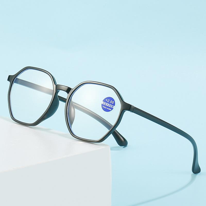 Pentagonal Presbyopia Glasses Men Women Blue Light Blocking Eye Protection Hyperopia Eyewear High-definition Reading Eyeglasses