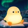 1PC Penguin Baby Little Penguin Night Light Patting Light USB Rechargeable Atmosphere Creative LED Light Household Goods