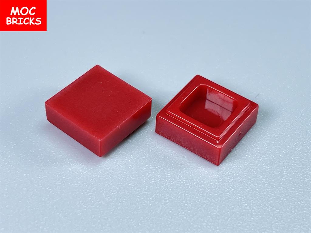 100pcs/lot MOC Bricks Tile 1x1 3070 DIY Room Frame House City Educational Building Blocks Assemble Particles Toy Kids Gift