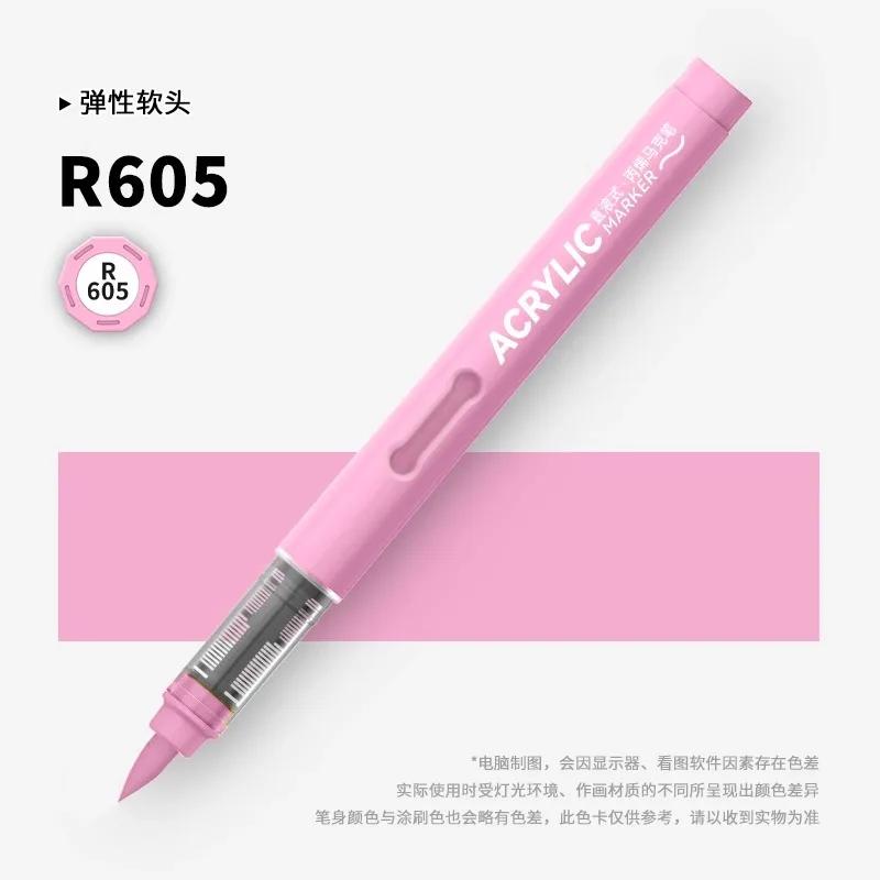ZEEJOY 84/1 Colors Acrylic Markers Soft Brush Tip Paint Pen for Fabric Rock Painting Stationery Art School Office Supplies