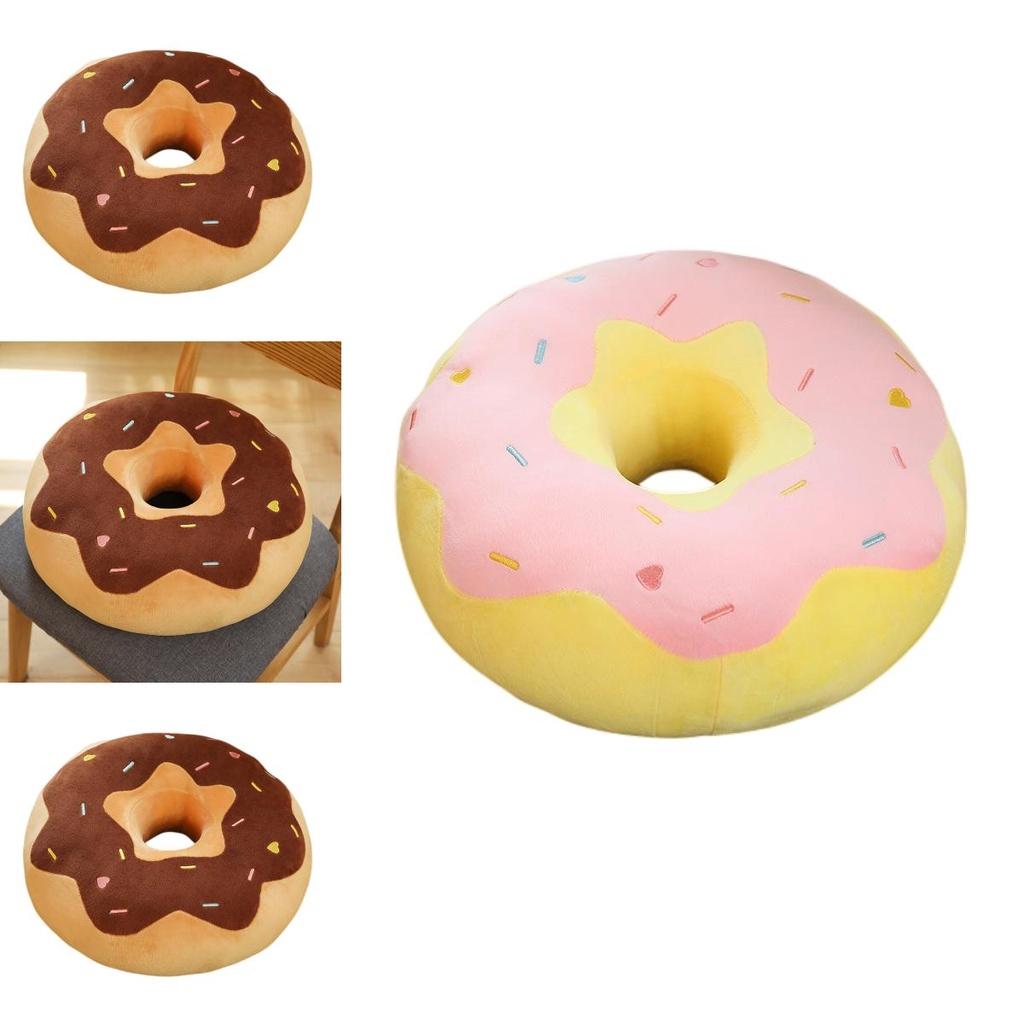 Cute Donut Plush Toy Cushion For Home Decor And Comfortable Seating