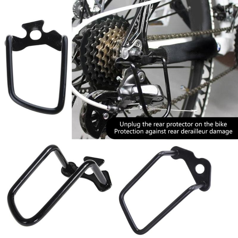 Metal Rear Derailleurs Protectors Folded Bike Guards Iron Shelf Protectors for Mountain and Bikes