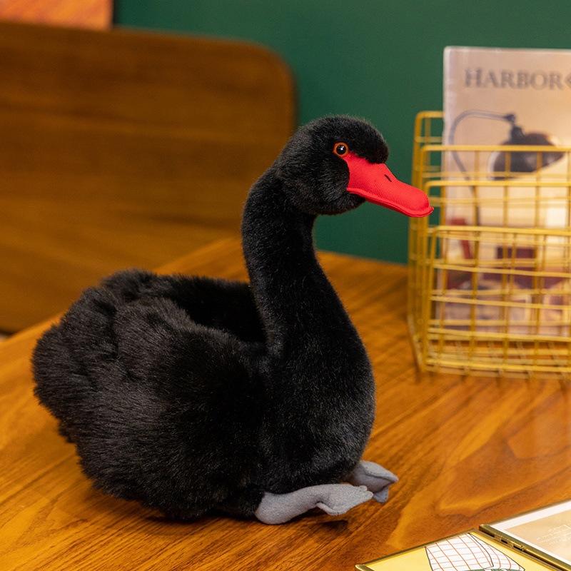 

Кукла черный лебедь плюшевая игрушка кукла черный лебедь детская успокаивающая тряпичная кукла подарок на день рождения для девочки 24cm（0.25kg）