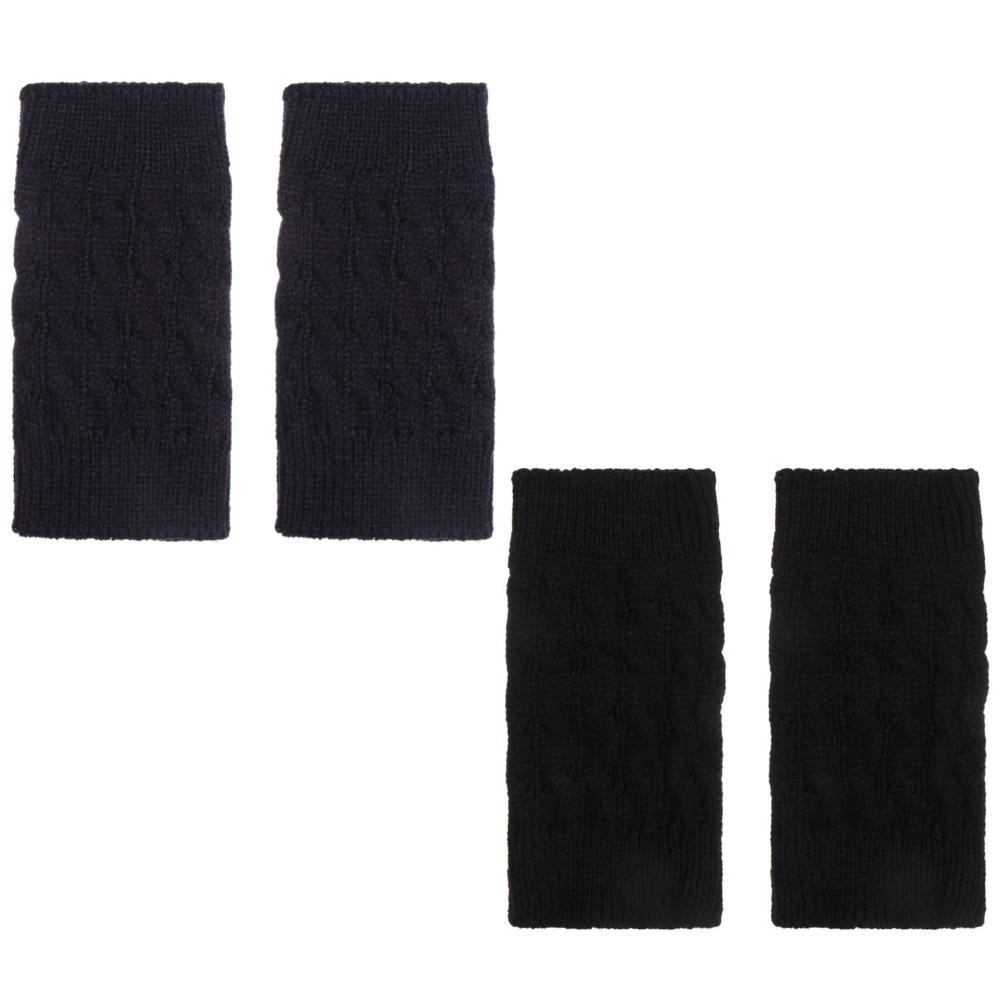 

2 пары модных зимних вязаных гетр для девочек, носки, гетры, гетры для ботинок