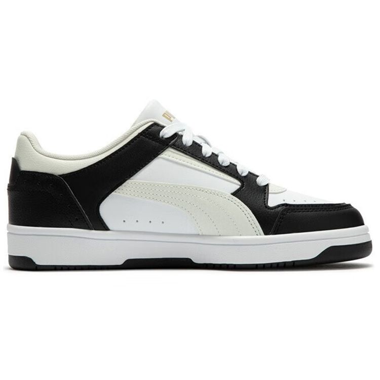 Puma Rebound Joy Leather Comfortable Low-Top Sneakers Unisex sneakers Black White 380747-25