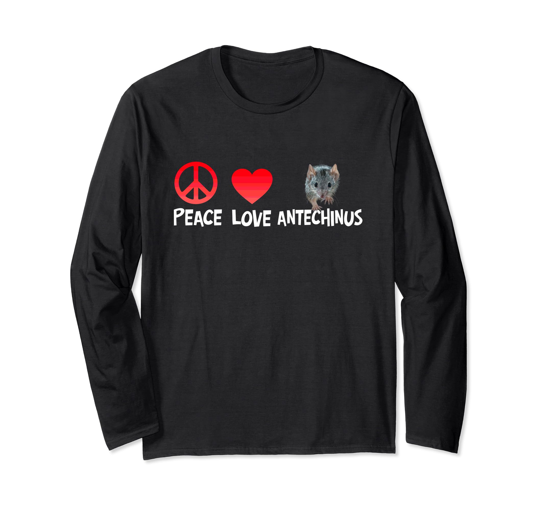 Peace-loving Antechinus Funny Marsupial Mouse Humorous Long-Sleeve T-Shirt