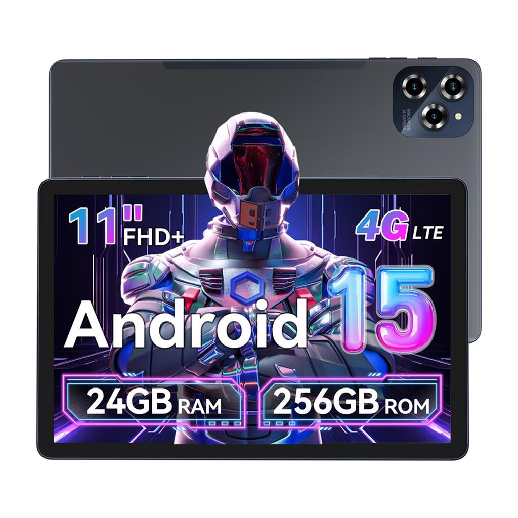BESTTAB 2025 W90 11-tommers nettbrett Android 15 ,24 GB RAM 256 GB minne(2TB TF),Stor skjerm Widevide L1, Octa-core T615, 8000 mAh, 5G WiFi, 4G LET, 18W