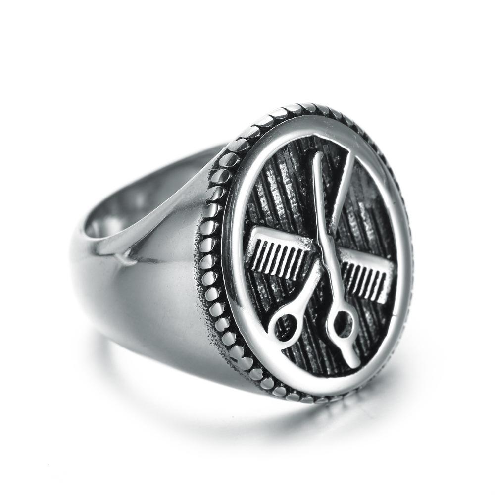 Men's Fashion Hairstylist Punk Trendy Fashion Ring