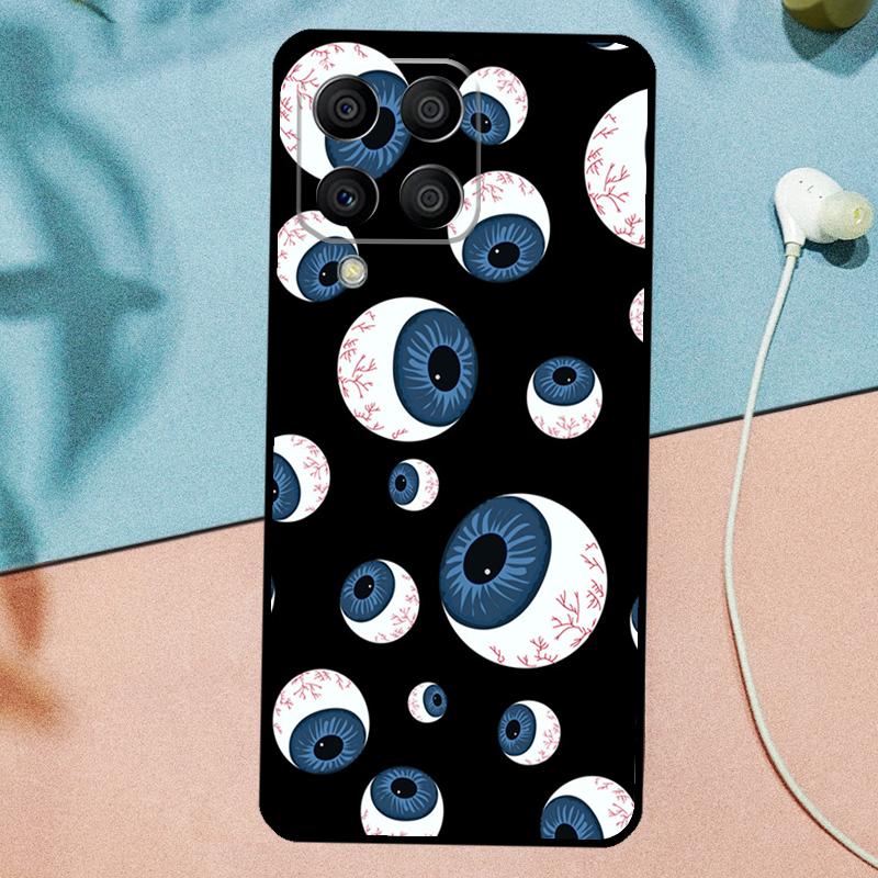 Crazy Eyeball Pattern For Samsung Galaxy M33 M35 M55 M15 M12 M13 M14 M34 M54 M53 M21 M31 M11 M32 M52 M06 M16 Case