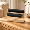 Versatile Freestanding Jewelry Display Rack with Wooden Base Sturdy Bangle