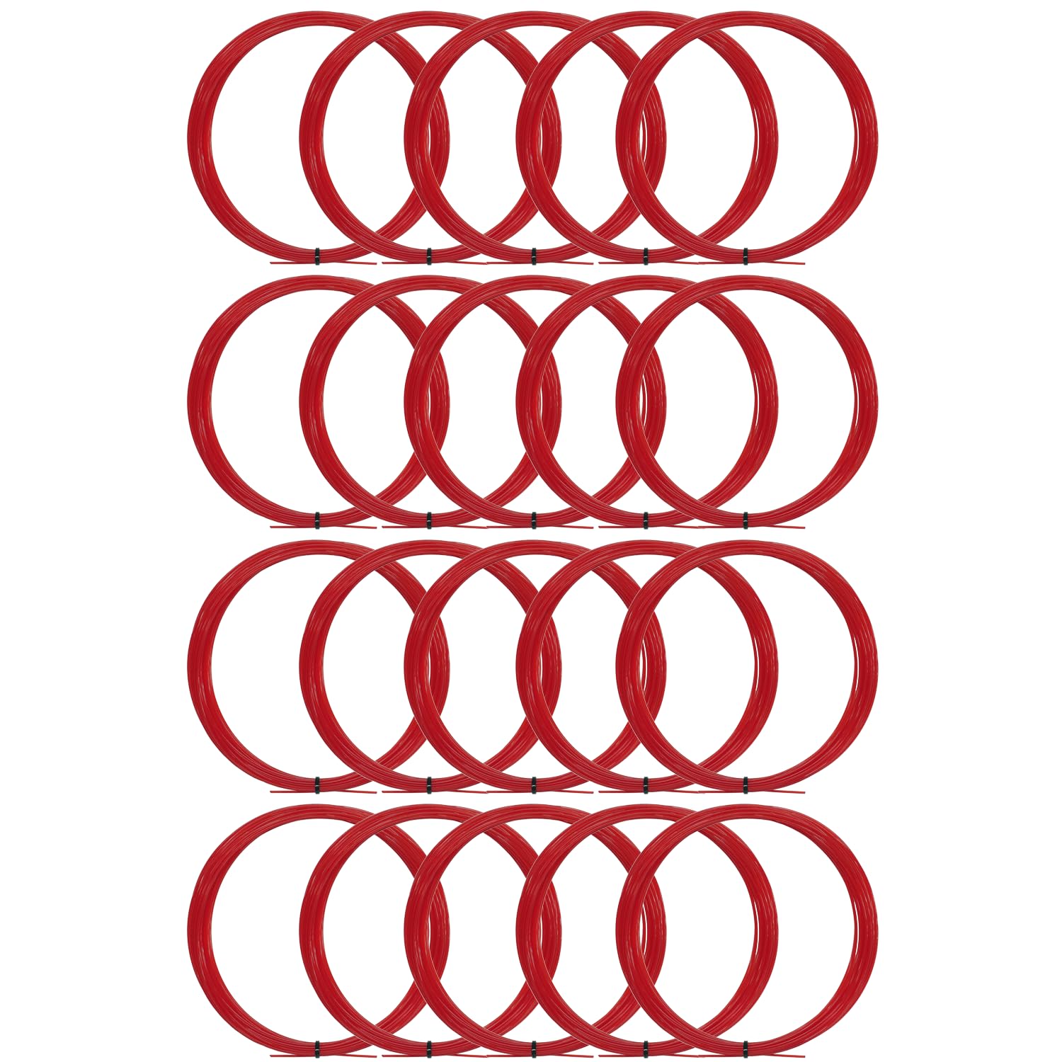 

WINNING SHOT Silicone Soft 20 Pack Gut Hard Tennis String (Gauge 1.25mm)