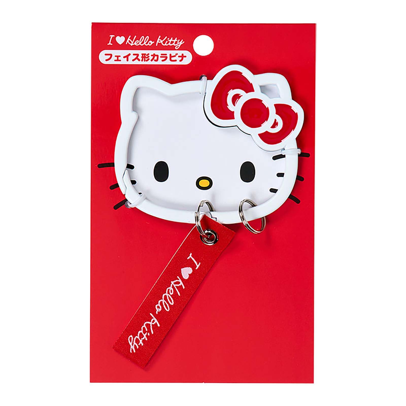Sanrio Face Carabiner Love Hello Hello Kitty Red 395781 (I Kitty)