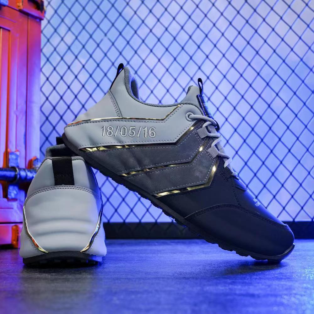 

Live broadcast for Internet celebrities high-end men s shoes of the same style 2025 spring and autumn new outdoor versatile casual running sports s 44 черный серый